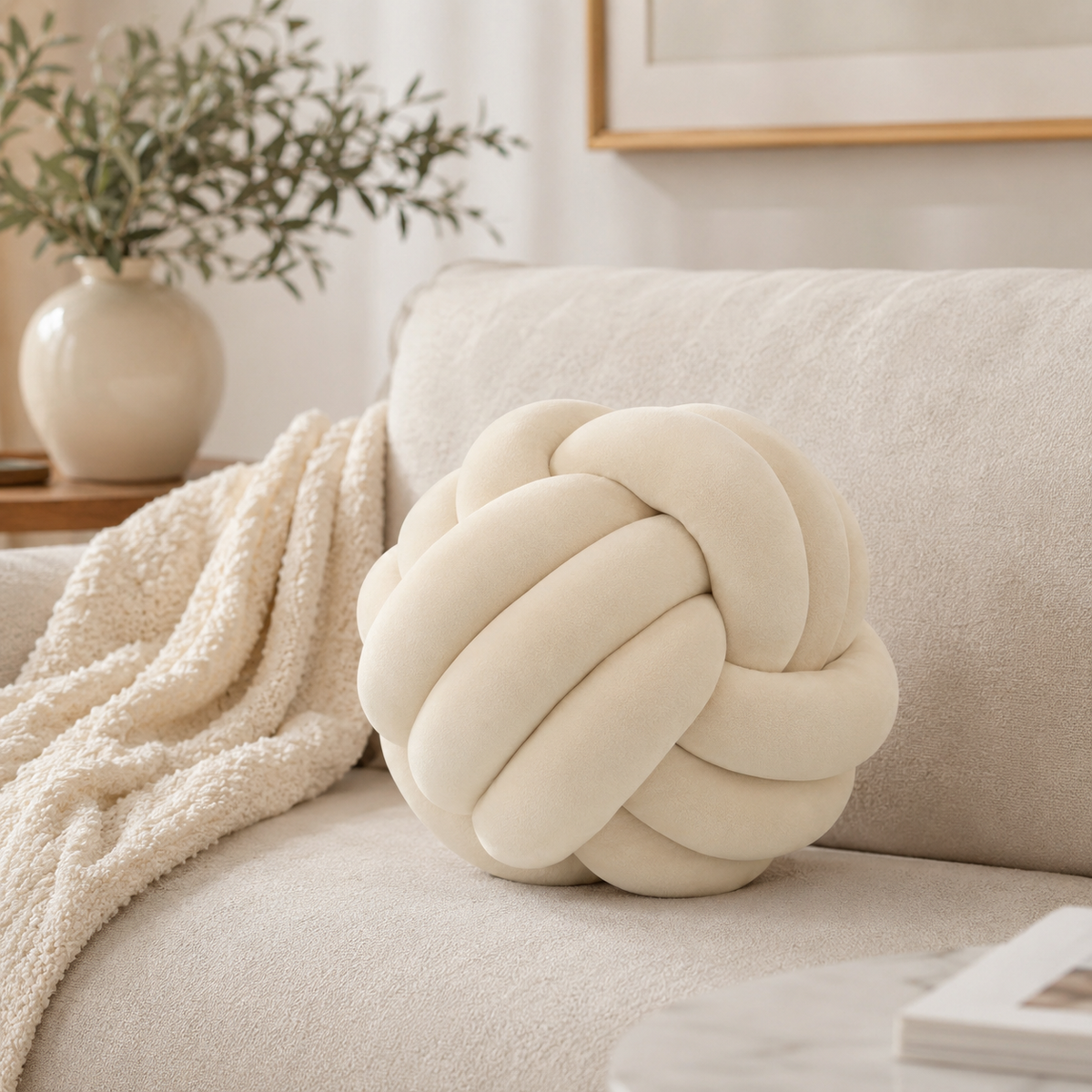 Luxury Knot Pillow | NESTORIA