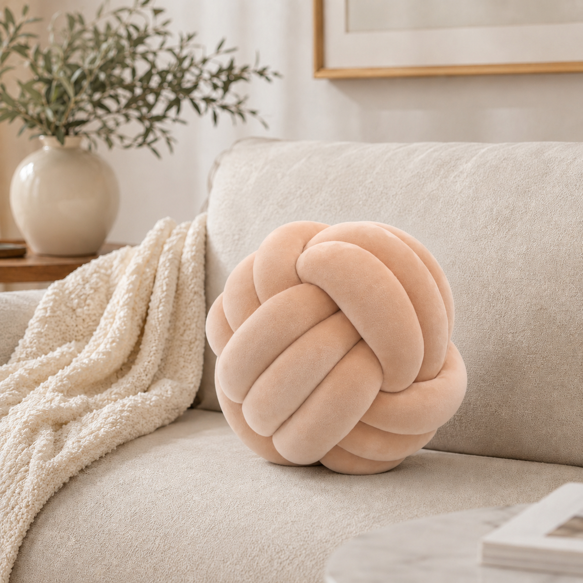 Luxury Knot Pillow | NESTORIA
