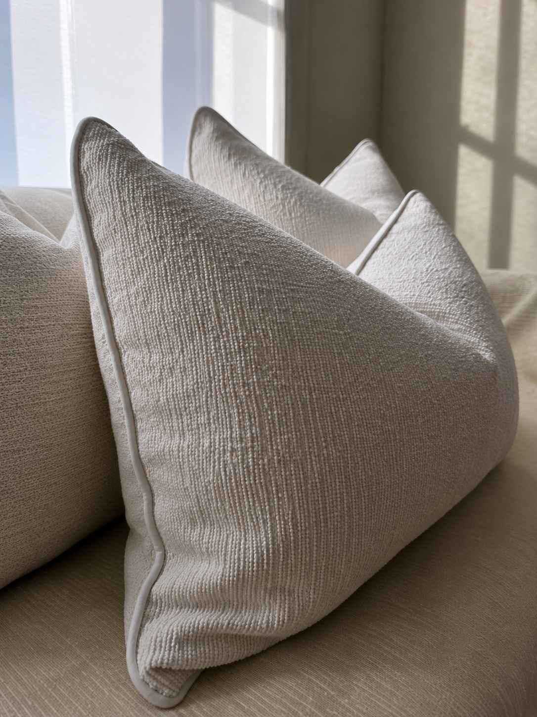 Luxury Chenille Cushion with Feather Insert